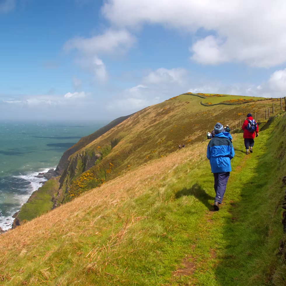 Walking the South West Coast Path near Combe Martin