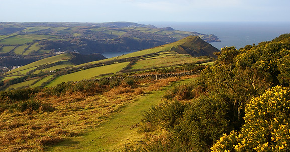 overlooking Little Hangman and Combe Martin Bay